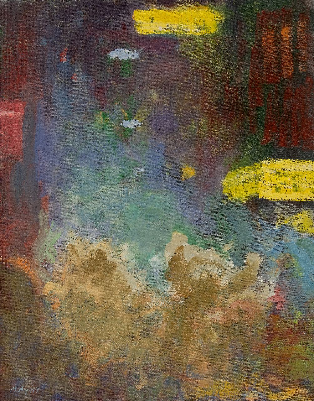 Ryan M. | Michael Ryan | Schilderijen te koop aangeboden | Amsterdam bij nacht, olieverf op doek 75,0 x 60,4 cm, gesigneerd linksonder Ryan M. | Michael Ryan | Schilderijen te koop aangeboden | Amsterdam bij nacht, olieverf op doek 75,0 x 60,4 cm, gesigneerd linksonder