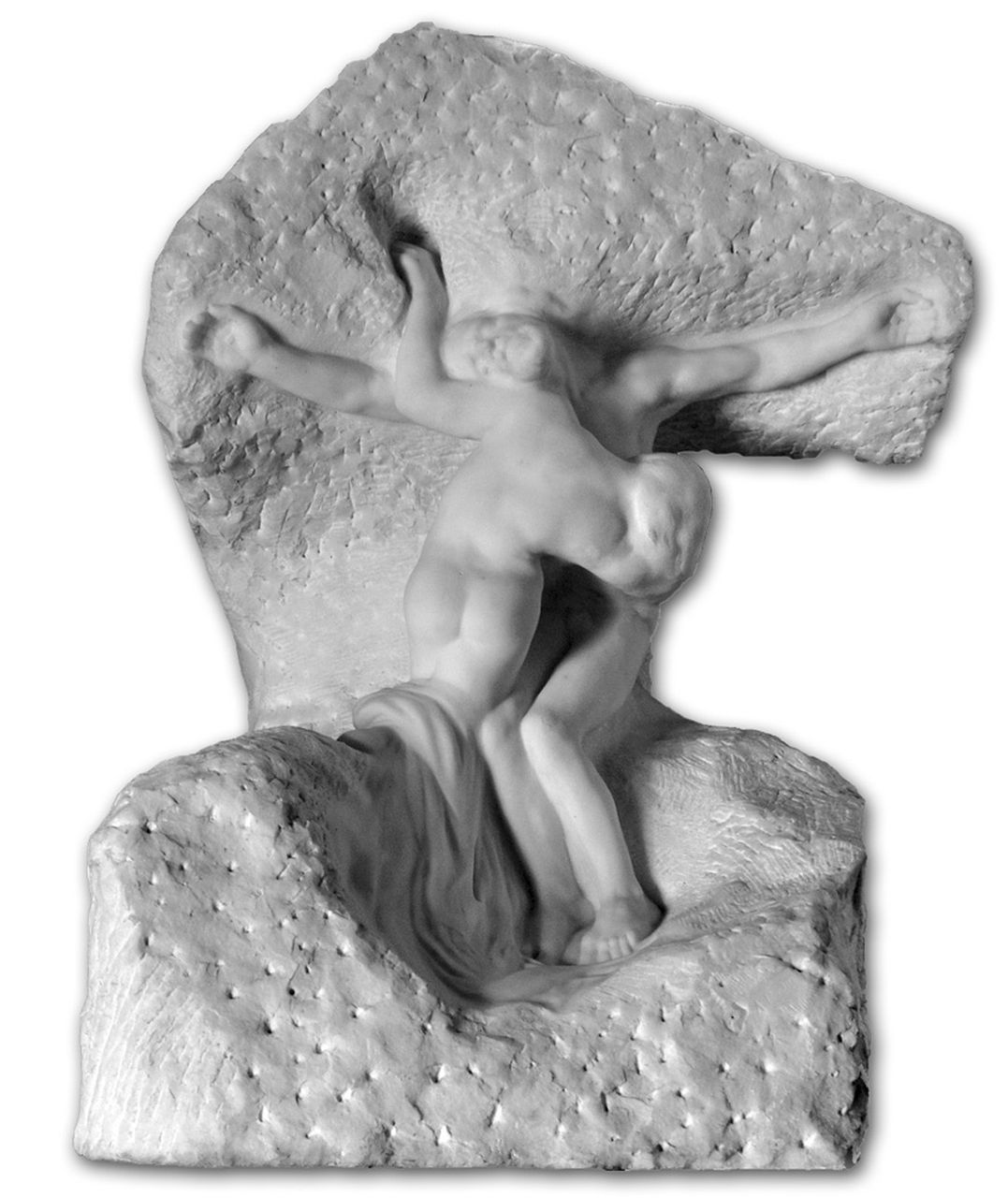 Rodin F.A.R. | François 'Auguste' René Rodin, Le Christ et la Madeleine, marmer 109,0 x 81,0 cm, gesigneerd rechtsonder op basis en te dateren ca. 1908-1909 Rodin F.A.R. | François 'Auguste' René Rodin, Le Christ et la Madeleine, marmer 109,0 x 81,0 cm, gesigneerd rechtsonder op basis en te dateren ca. 1908-1909