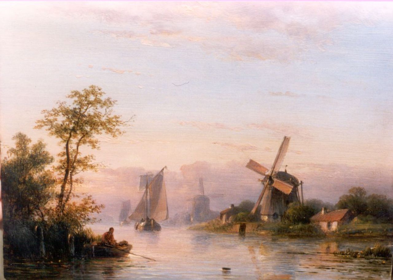 Kleijn L.J. | Lodewijk Johannes Kleijn, Zomers riviergezicht, olieverf op paneel 18,5 x 24,8 cm, gesigneerd rechtsonder Kleijn L.J. | Lodewijk Johannes Kleijn, Zomers riviergezicht, olieverf op paneel 18,5 x 24,8 cm, gesigneerd rechtsonder