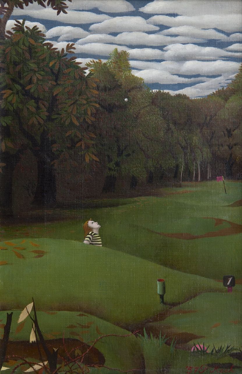 Koch P.F.Ch. | Pieter Frans Christiaan 'Pyke' Koch, Golflinks I-II, olieverf op doek 30,2 x 20,4 cm, gesigneerd rechtsonder en gedateerd '57 Koch P.F.Ch. | Pieter Frans Christiaan 'Pyke' Koch, Golflinks I-II, olieverf op doek 30,2 x 20,4 cm, gesigneerd rechtsonder en gedateerd '57
