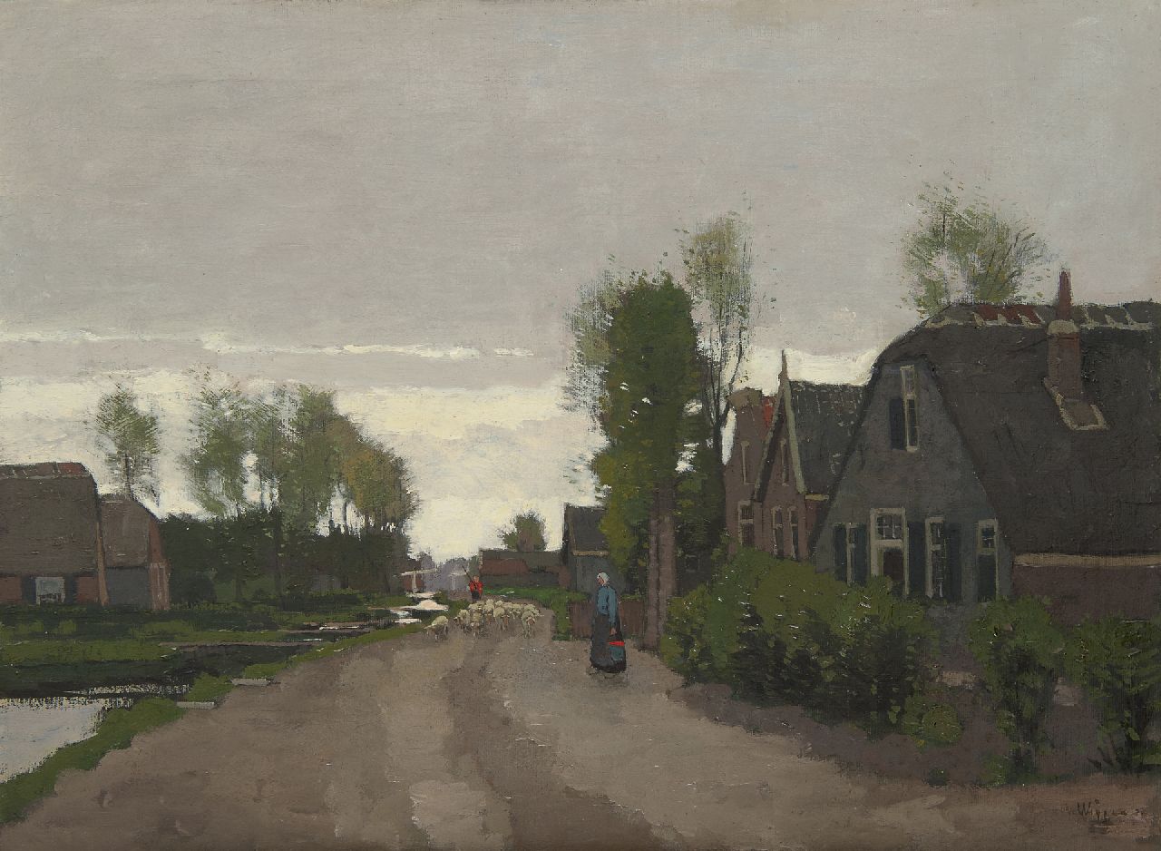 Derk Wiggers | Gezicht op Noorden, olieverf op doek, 48,9 x 65,3 cm, gesigneerd r.o. Derk Wiggers | Gezicht op Noorden, olieverf op doek, 48,9 x 65,3 cm, gesigneerd r.o.