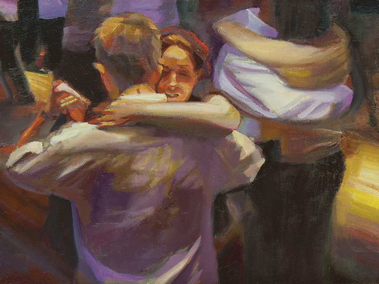 Kaplan D.  | Daniel Kaplan, Tanguera I, olieverf op doek 30,1 x 39,9 cm, gesigneerd op spieraam met initialen en gedateerd op spieraam 2006