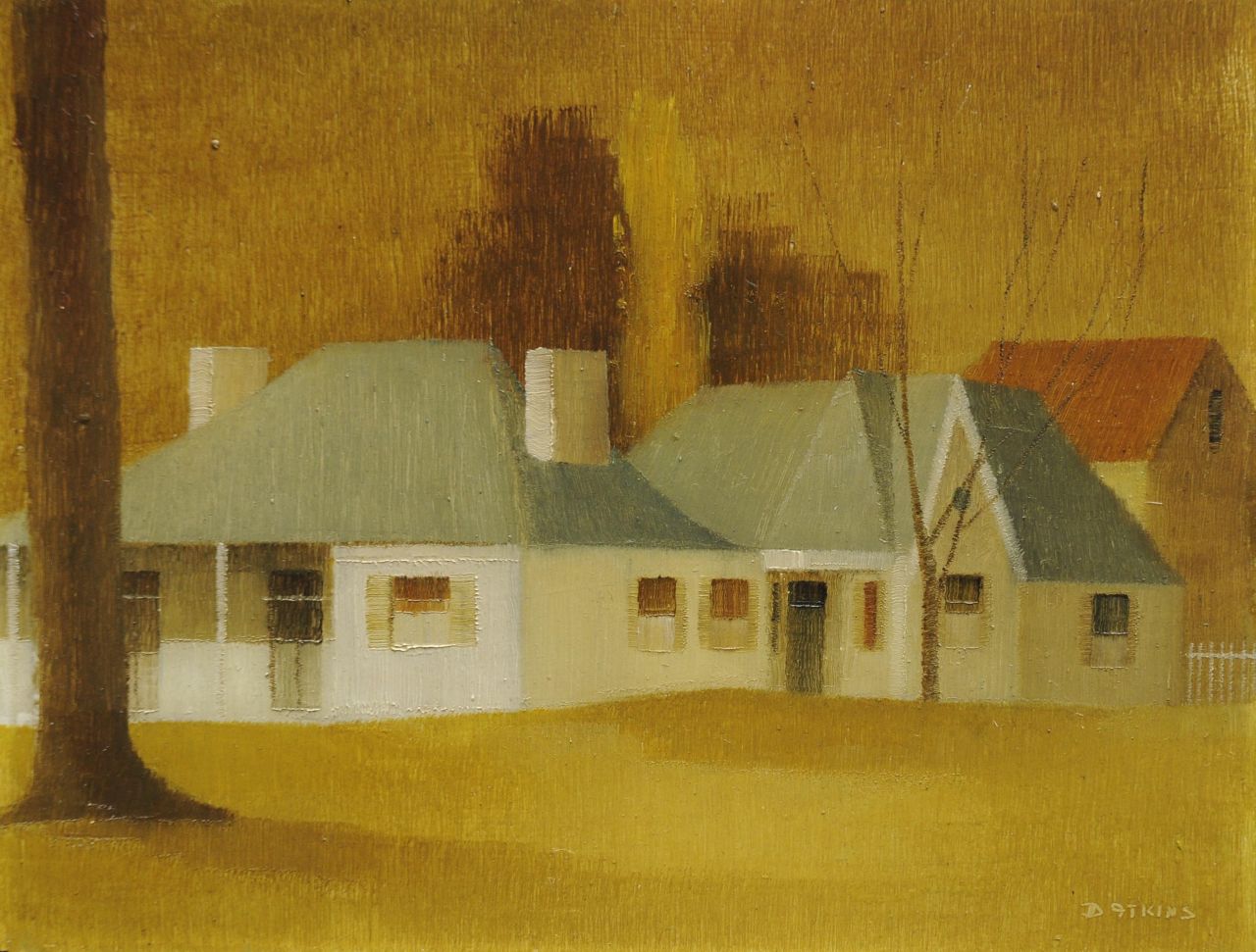 Atkins D.  | Dorothy Atkins | Schilderijen te koop aangeboden | Firholme, Parramatta (Australië), olieverf op board 17,4 x 22,7 cm, gesigneerd rechtsonder