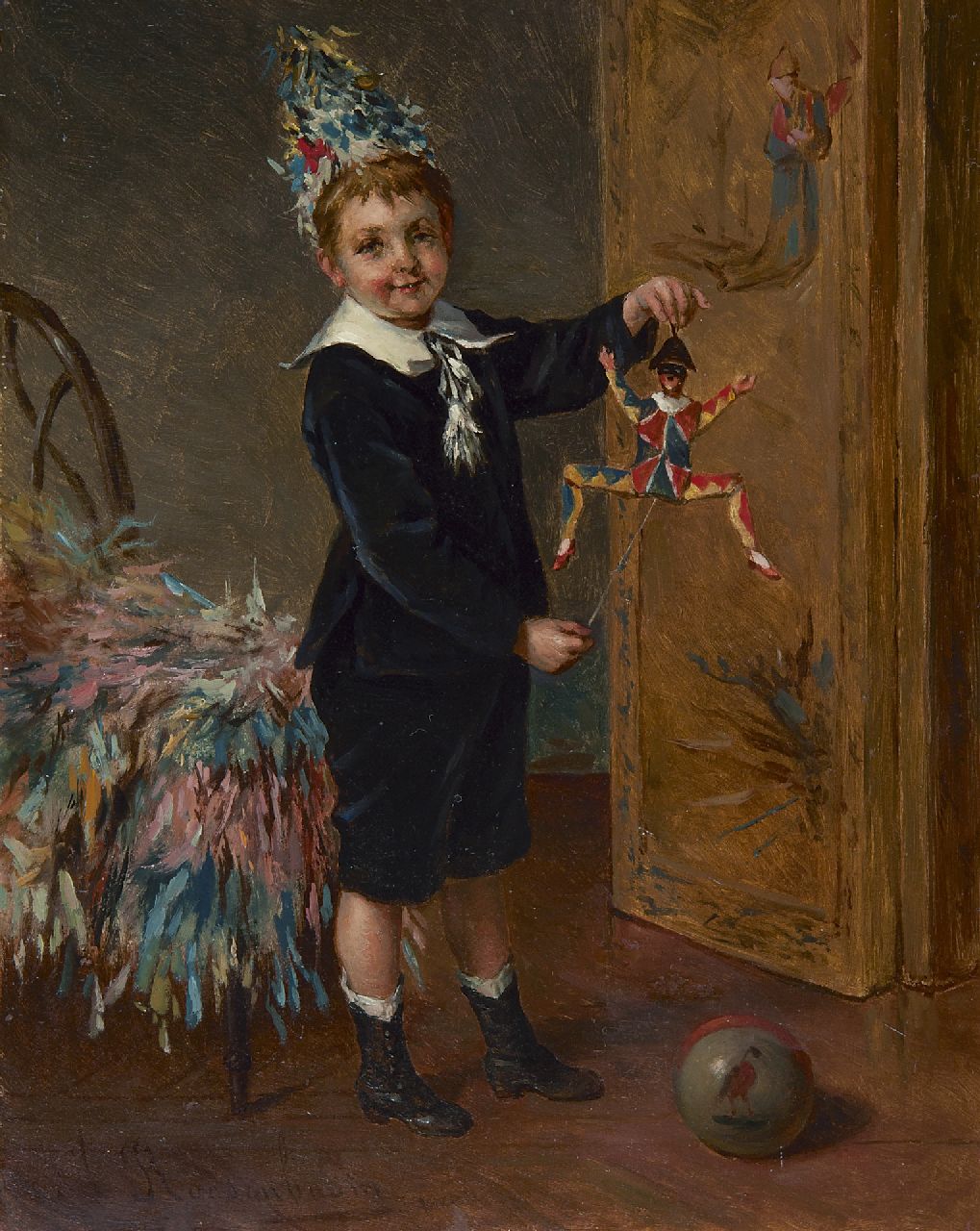 Roosenboom A. | Albert Roosenboom | Schilderijen te koop aangeboden | De jonge artiest, olieverf op paneel 24,0 x 18,8 cm, gesigneerd linksonder Roosenboom A. | Albert Roosenboom | Schilderijen te koop aangeboden | De jonge artiest, olieverf op paneel 24,0 x 18,8 cm, gesigneerd linksonder