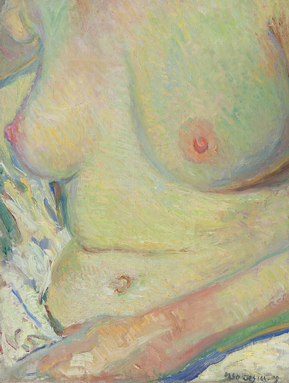 Gestel L. | Leendert 'Leo' Gestel | Schilderijen te koop aangeboden | Vrouw, zittend in bad, olieverf op doek 33,5 x 25,6 cm, gesigneerd rechtsonder en gedateerd '09 Gestel L. | Leendert 'Leo' Gestel | Schilderijen te koop aangeboden | Vrouw, zittend in bad, olieverf op doek 33,5 x 25,6 cm, gesigneerd rechtsonder en gedateerd '09