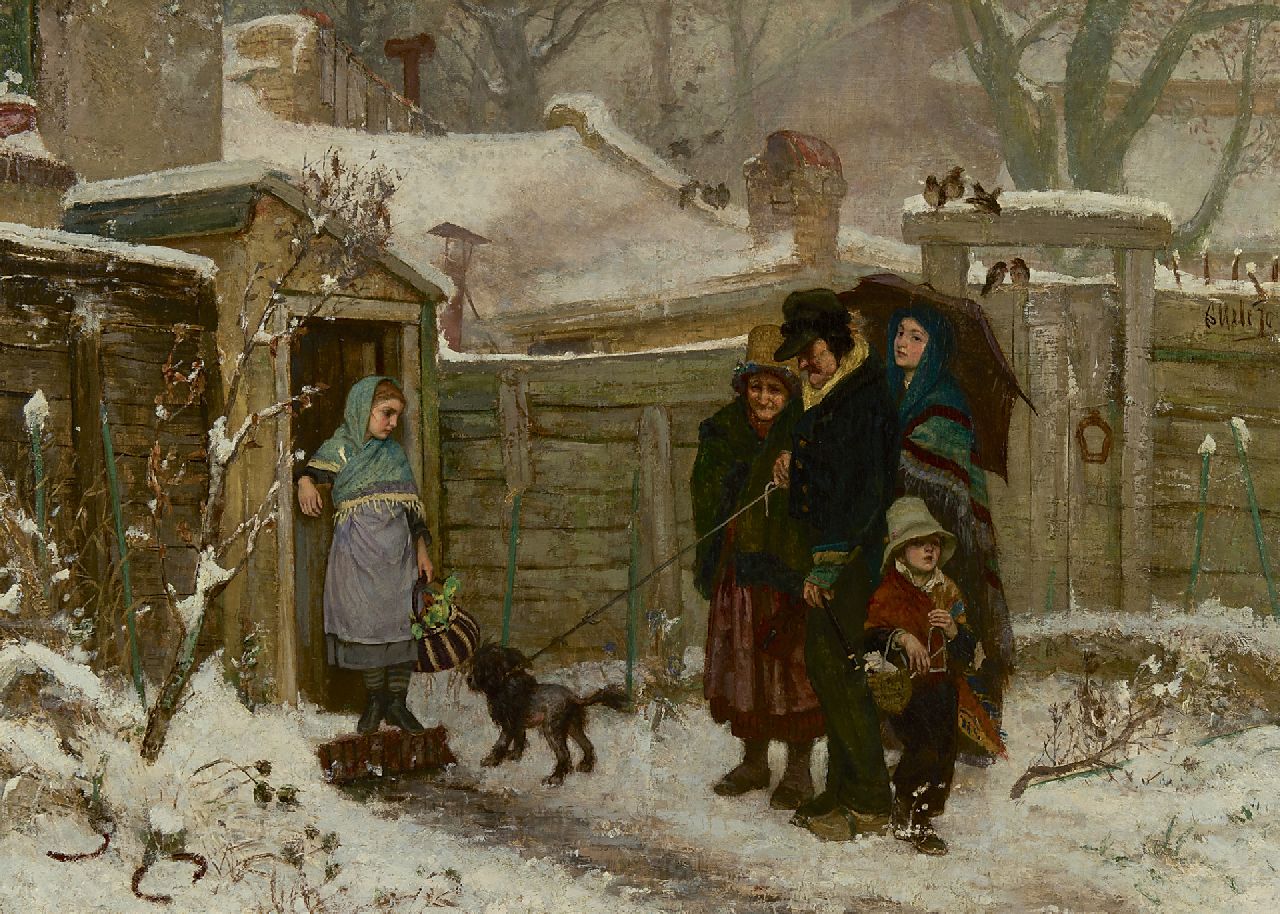 August Allebé | December, olieverf op doek, 62,6 x 87,3 cm, gesigneerd r.m. en gedateerd '70 August Allebé | December, olieverf op doek, 62,6 x 87,3 cm, gesigneerd r.m. en gedateerd '70