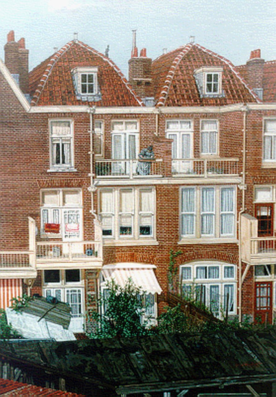 Hendriks A. | Arend Hendriks, Huizen te Den Haag, olieverf op doek 63,5 x 45,3 cm, gesigneerd rechtsonder Hendriks A. | Arend Hendriks, Huizen te Den Haag, olieverf op doek 63,5 x 45,3 cm, gesigneerd rechtsonder