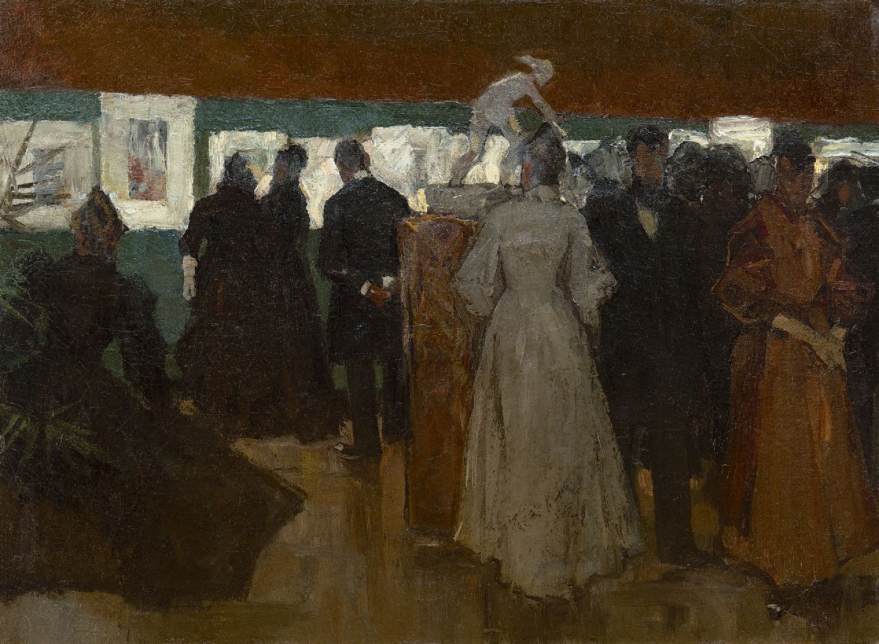 Arntzenius P.F.N.J. | Pieter Florentius Nicolaas Jacobus 'Floris' Arntzenius | Schilderijen te koop aangeboden | Tentoonstelling in Pulchri, Den Haag, olieverf op doek op board 45,2 x 59,8 cm, te dateren ca. 1895 Arntzenius P.F.N.J. | Pieter Florentius Nicolaas Jacobus 'Floris' Arntzenius | Schilderijen te koop aangeboden | Tentoonstelling in Pulchri, Den Haag, olieverf op doek op board 45,2 x 59,8 cm, te dateren ca. 1895