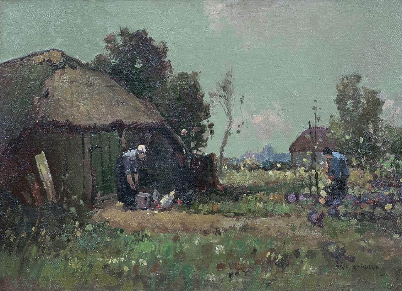 Knikker A. | Aris Knikker, Boerenerf, olieverf op doek 26,2 x 35,4 cm, gesigneerd rechtsonder Knikker A. | Aris Knikker, Boerenerf, olieverf op doek 26,2 x 35,4 cm, gesigneerd rechtsonder