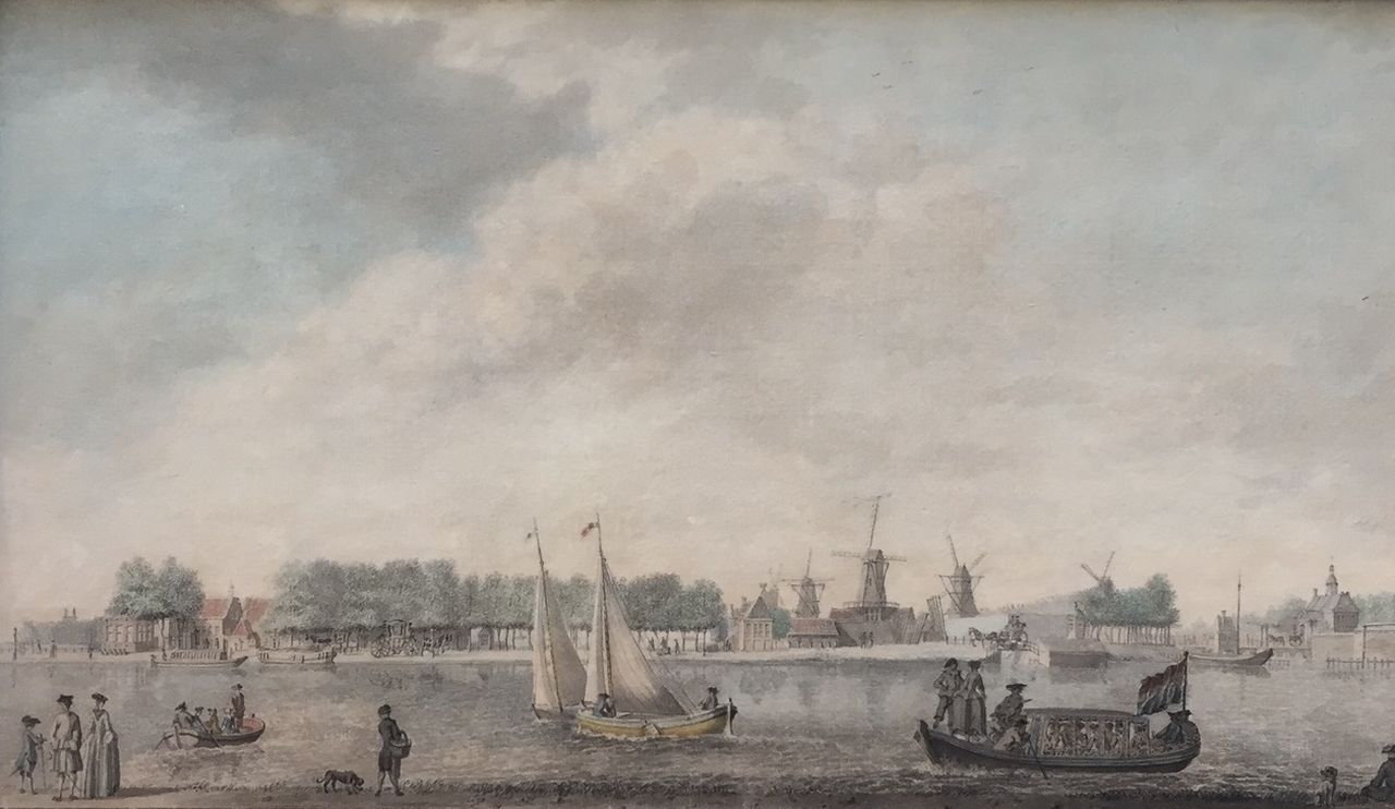 Hollandse School, 18e eeuw | Hollandse School, 18e eeuw | Aquarellen en tekeningen te koop aangeboden | Gezicht op de Singelgracht bij Amsterdam met de Utrechtse Poort, aquarel op papier 21,7 x 37,0 cm Hollandse School, 18e eeuw | Hollandse School, 18e eeuw | Aquarellen en tekeningen te koop aangeboden | Gezicht op de Singelgracht bij Amsterdam met de Utrechtse Poort, aquarel op papier 21,7 x 37,0 cm