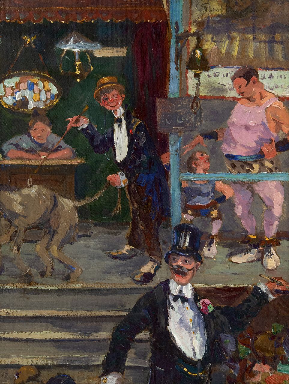 Hagemans P. | Paul Hagemans, Op de kermis, olieverf op schildersboard 35,0 x 27,2 cm, gesigneerd rechtsboven Hagemans P. | Paul Hagemans, Op de kermis, olieverf op schildersboard 35,0 x 27,2 cm, gesigneerd rechtsboven