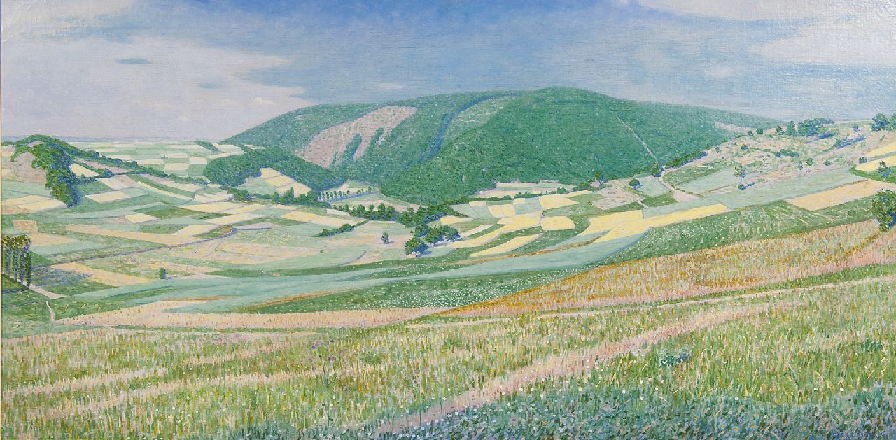 Hart Nibbrig F. | Ferdinand Hart Nibbrig, Landschap in de Eifel, olieverf op doek 60,4 x 120,5 cm, gesigneerd rechtsonder en te dateren ca. 1906-1909 Hart Nibbrig F. | Ferdinand Hart Nibbrig, Landschap in de Eifel, olieverf op doek 60,4 x 120,5 cm, gesigneerd rechtsonder en te dateren ca. 1906-1909