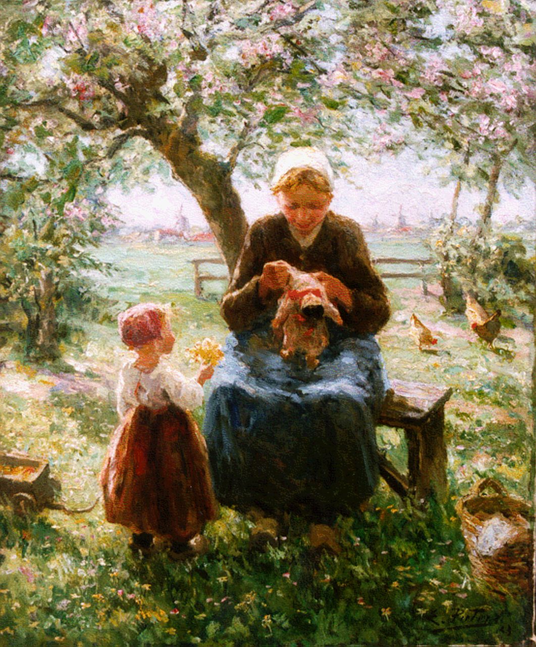 Pieters E.  | Evert Pieters, Lente, olieverf op doek 75,2 x 64,1 cm, gesigneerd rechtsonder en gedateerd '23