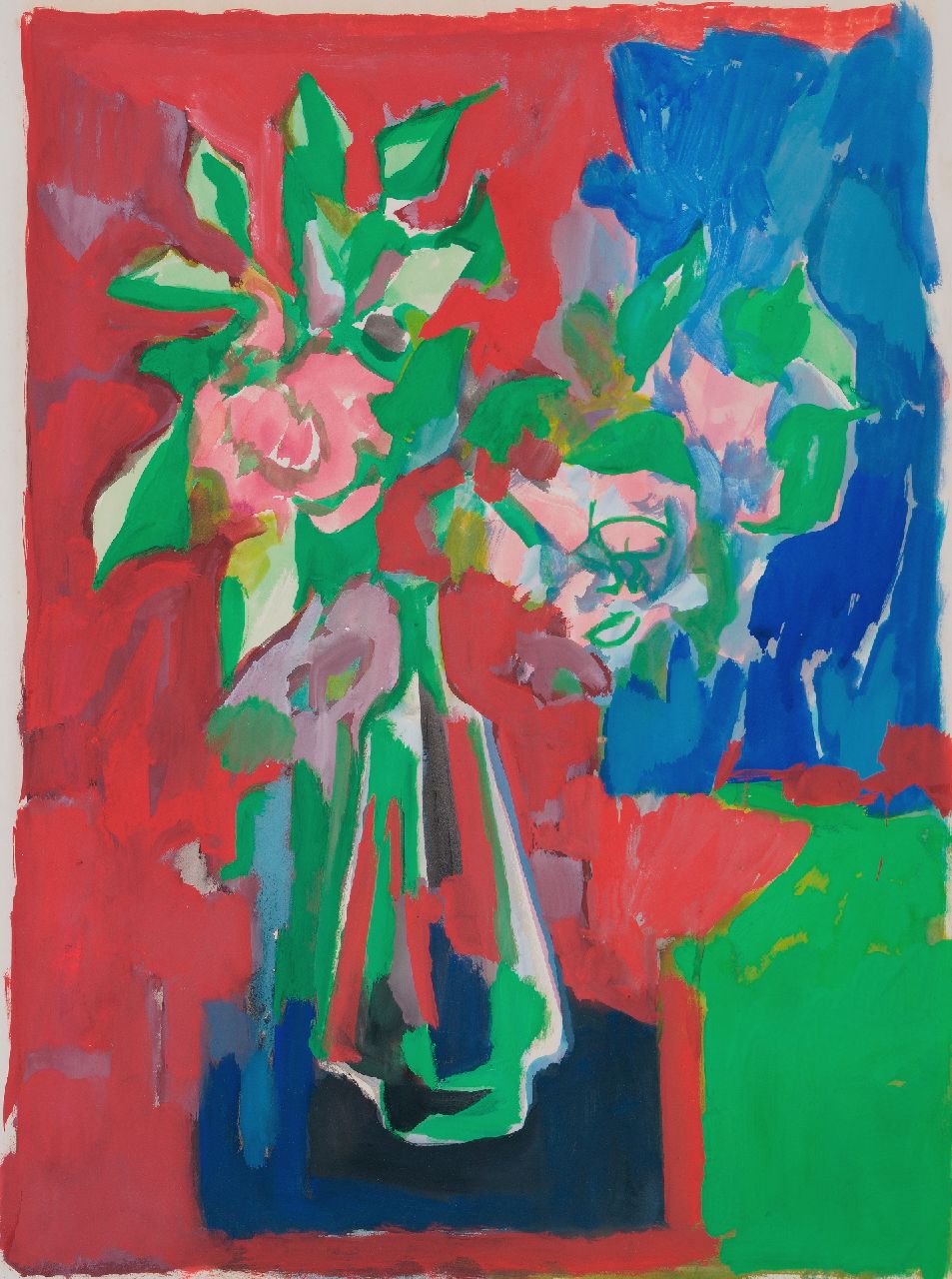 Elffers D.C. | Dirk Cornelis 'Dick' Elffers, Bloemstilleven, gouache op papier 70,0 x 55,0 cm Elffers D.C. | Dirk Cornelis 'Dick' Elffers, Bloemstilleven, gouache op papier 70,0 x 55,0 cm