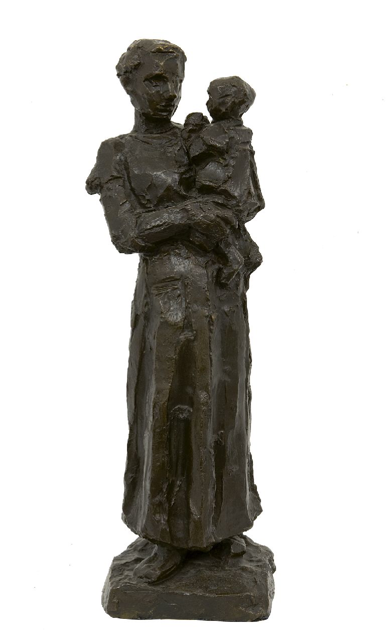 Zijl L. | Lambertus Zijl, Moeder met kind, brons 49,0 cm, gesigneerd op basis en te dateren 1917 Zijl L. | Lambertus Zijl, Moeder met kind, brons 49,0 cm, gesigneerd op basis en te dateren 1917