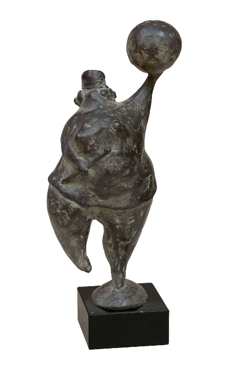 Hemert E. van | Evert van Hemert, Majorette, gepatineerd brons 22,0 x 9,5 cm, gesigneerd met monogram op basis en te dateren 2006 Hemert E. van | Evert van Hemert, Majorette, gepatineerd brons 22,0 x 9,5 cm, gesigneerd met monogram op basis en te dateren 2006