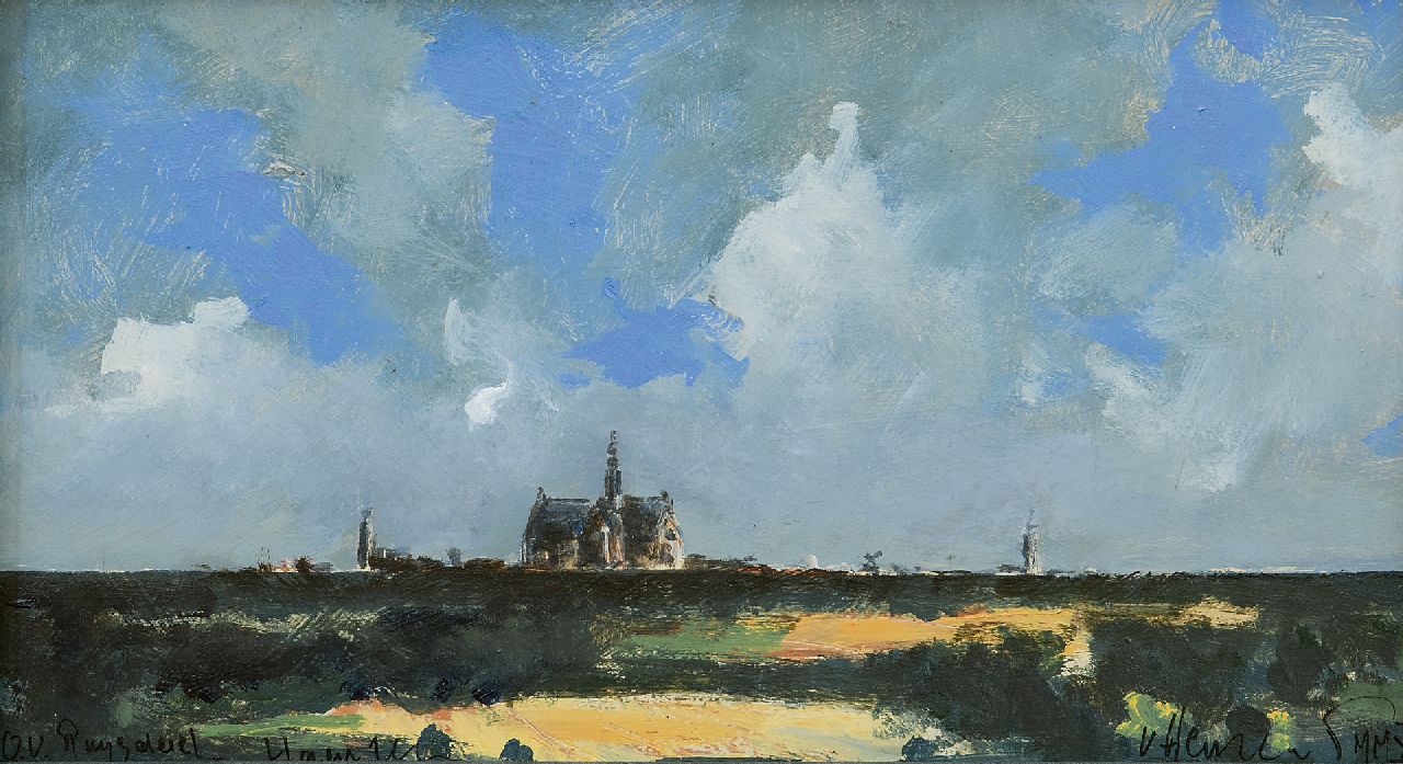 Hemert E. van | Evert van Hemert, Evert's Ruysdael, acryl op board 19,6 x 35,0 cm, gesigneerd rechtsonder en gedateerd 'Haarlem' MMXV Hemert E. van | Evert van Hemert, Evert's Ruysdael, acryl op board 19,6 x 35,0 cm, gesigneerd rechtsonder en gedateerd 'Haarlem' MMXV