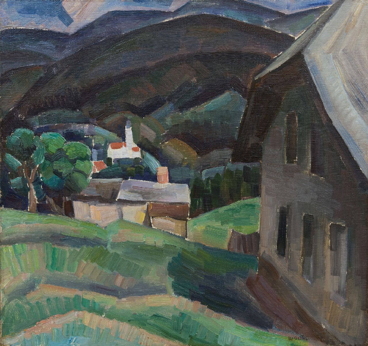 Gestel L.  | Leendert 'Leo' Gestel, Zinnwald, olieverf op doek 66,0 x 70,0 cm, gesigneerd rechtsonder en te dateren ca. 1923