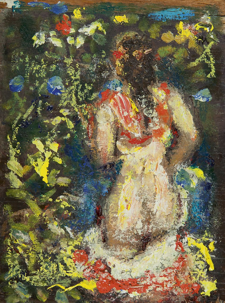 Westermann G.B.J. | Gerhardus Bernardus Josephus 'Gerard' Westermann | Schilderijen te koop aangeboden | Ingrid, olieverf op paneel 16,8 x 12,5 cm, gesigneerd rechtsboven met initialen en verso gedateerd 31 juli '68 Westermann G.B.J. | Gerhardus Bernardus Josephus 'Gerard' Westermann | Schilderijen te koop aangeboden | Ingrid, olieverf op paneel 16,8 x 12,5 cm, gesigneerd rechtsboven met initialen en verso gedateerd 31 juli '68