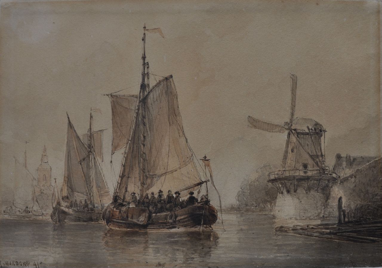 Waldorp A. | Antonie Waldorp, Spelenvarend gezelschap op een rivier, pen, penseel en inkt op papier 23,4 x 339,0 cm, gesigneerd l,o, en gedateerd '41 Waldorp A. | Antonie Waldorp, Spelenvarend gezelschap op een rivier, pen, penseel en inkt op papier 23,4 x 339,0 cm, gesigneerd l,o, en gedateerd '41