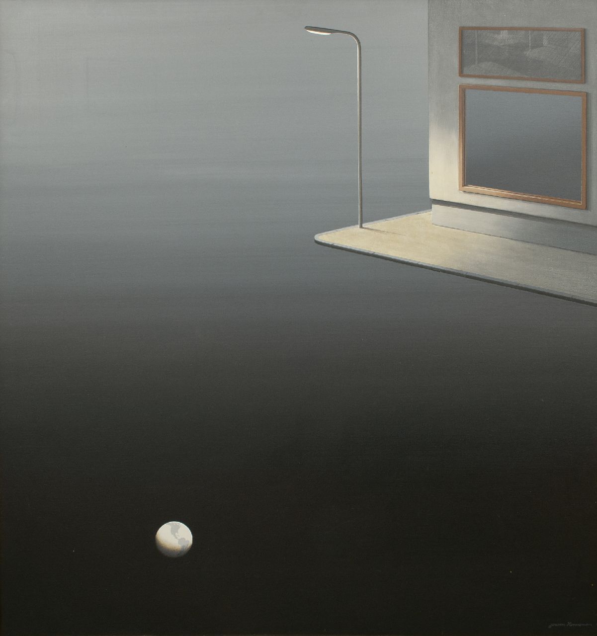 Henneman J.  | Jeroen Henneman, Nacht, acryl op doek 140,4 x 132,8 cm, gesigneerd rechtsonder en gedateerd sept. '76