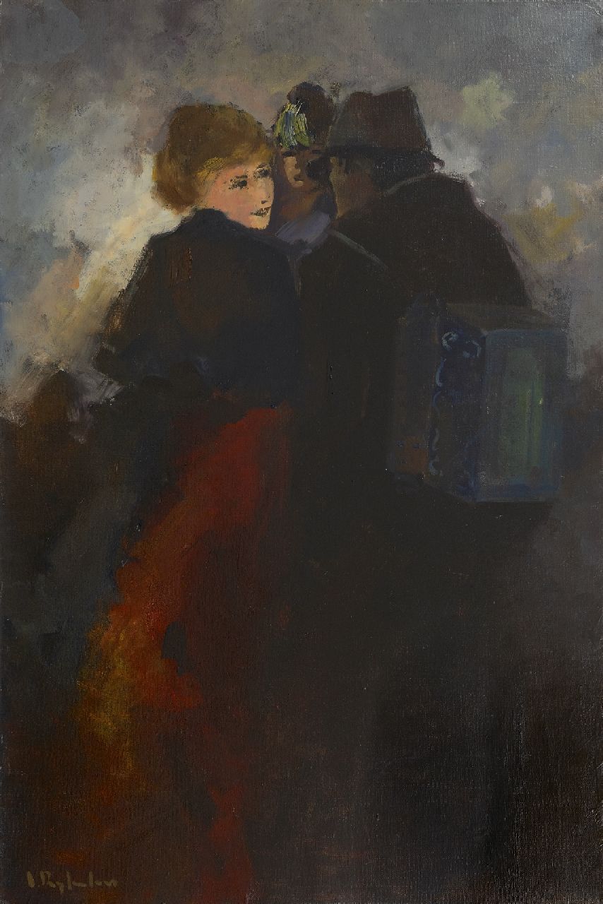 Rijlaarsdam J.  | Jan Rijlaarsdam | Schilderijen te koop aangeboden | Muzikant en zijn muzen, olieverf op doek 90,3 x 60,7 cm, gesigneerd linksonder