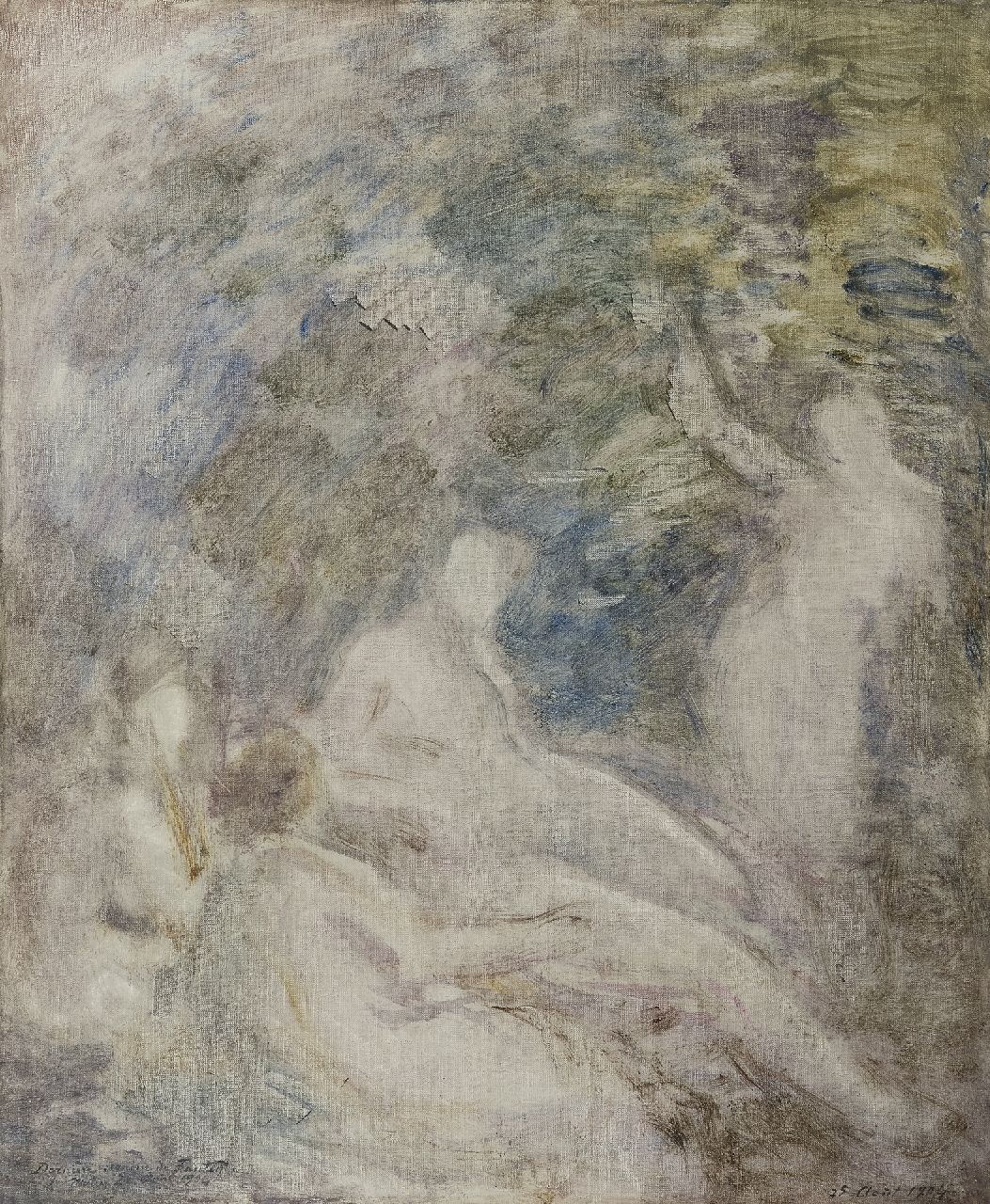 Henri Fantin-Latour | Trois baigneuses, olieverf op doek, 65,1 x 54,0 cm, gedateerd 25 Août 1904