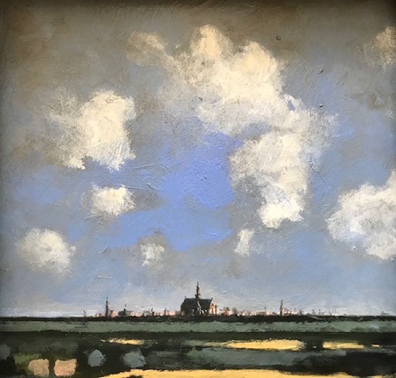 Hemert E. van | Evert van Hemert, Evert's Ruysdael, acryl op board 30,0 x 29,5 cm, gesigneerd rechtsonder Van Hemert's Ruysdael Hemert E. van | Evert van Hemert, Evert's Ruysdael, acryl op board 30,0 x 29,5 cm, gesigneerd rechtsonder Van Hemert's Ruysdael