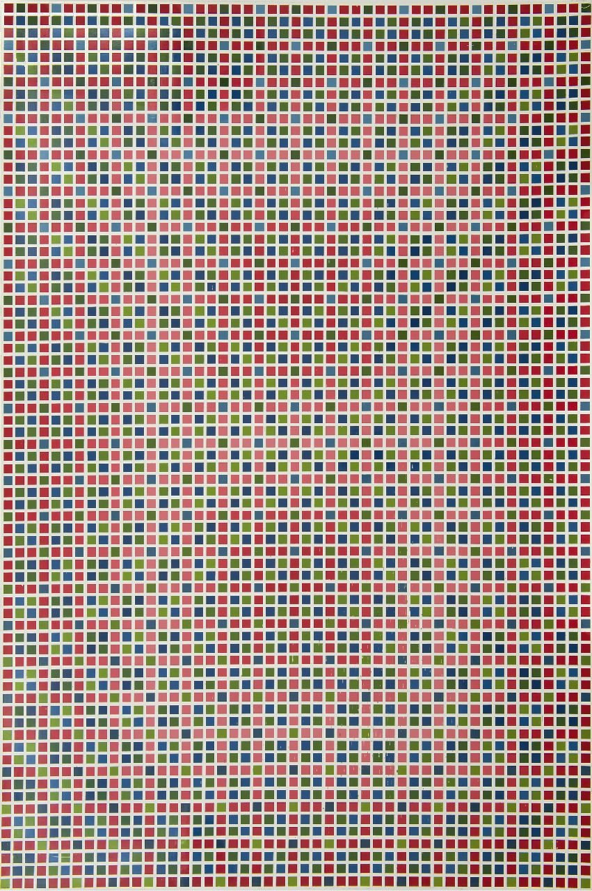 Ende J. van den | Jaap van den Ende, Kleurstructuur S (12) '70, lak op paneel 146,5 x 98,6 cm, gesigneerd verso en gedateerd '70 Ende J. van den | Jaap van den Ende, Kleurstructuur S (12) '70, lak op paneel 146,5 x 98,6 cm, gesigneerd verso en gedateerd '70