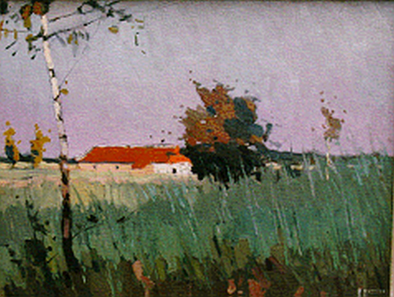 Hynckes R.  | Raoul Hynckes, En Campine, olieverf op doek 42,0 x 56,0 cm, gesigneerd rechtsonder