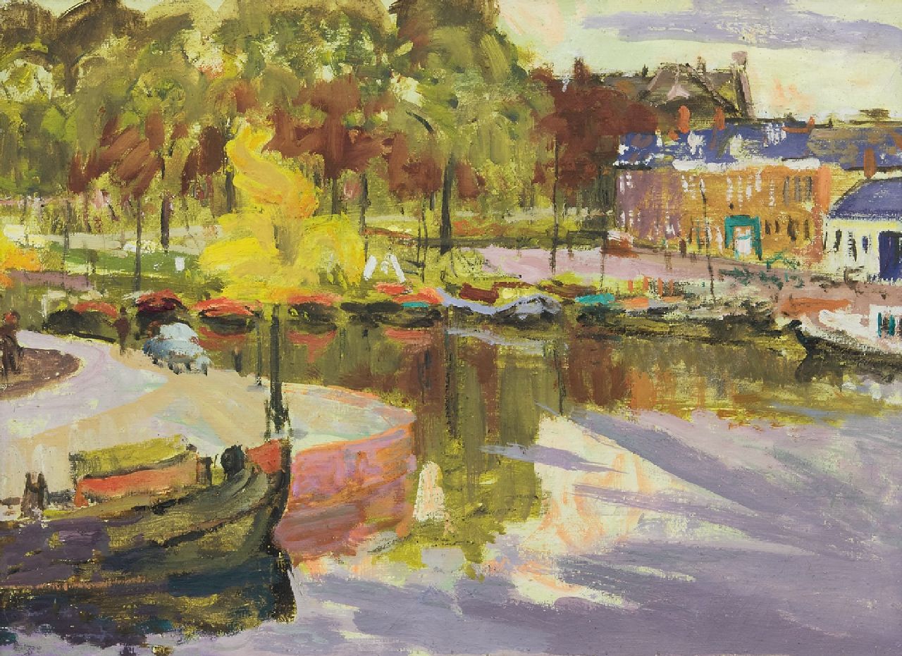 Altink J. | Jan Altink, De Oosterhaven, Groningen, olieverf op doek 50,6 x 70,4 cm Altink J. | Jan Altink, De Oosterhaven, Groningen, olieverf op doek 50,6 x 70,4 cm
