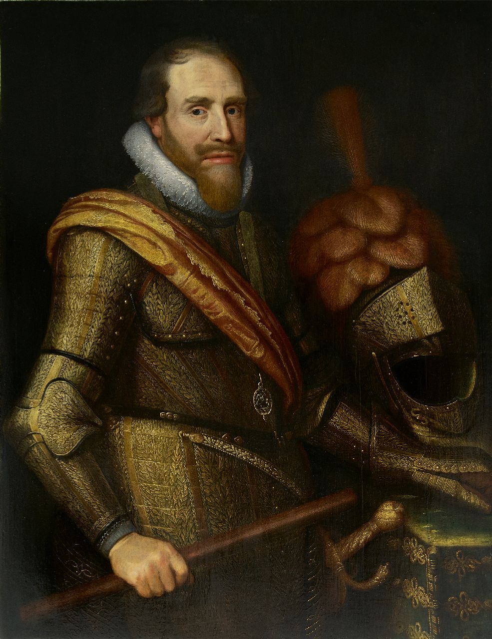 Mierevelt (atelier van) M.J. van | Michiel Jansz. van Mierevelt (atelier van), Portret van Maurits, Prins van Oranje, olieverf op paneel 99,8 x 77,1 cm, te dateren ca. 1620 Mierevelt (atelier van) M.J. van | Michiel Jansz. van Mierevelt (atelier van), Portret van Maurits, Prins van Oranje, olieverf op paneel 99,8 x 77,1 cm, te dateren ca. 1620