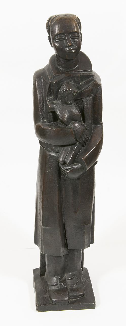 Cantré J.  | Jozef Cantré | Beelden en objecten te koop aangeboden | Ecce homo, brons 81,3 cm, gesigneerd op de basis