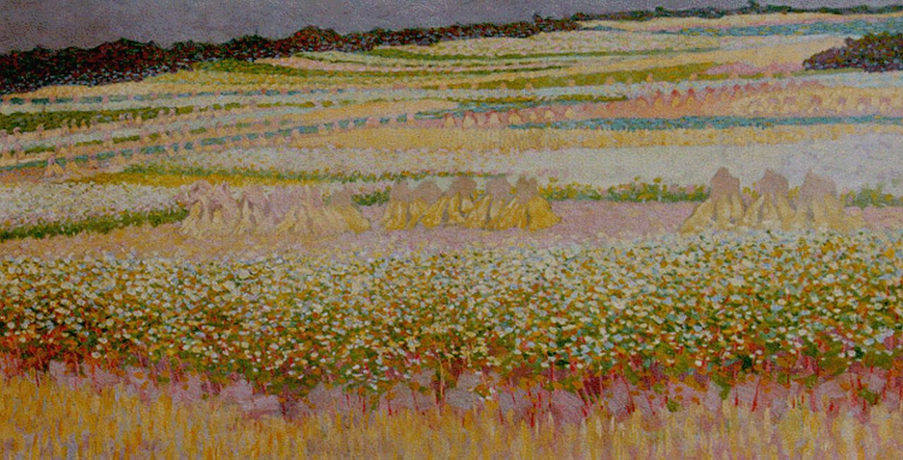 Breman A.J. | Ahazueros Jacobus 'Co' Breman, Landschap bij Blaricum, olieverf op doek 29,0 x 53,0 cm Breman A.J. | Ahazueros Jacobus 'Co' Breman, Landschap bij Blaricum, olieverf op doek 29,0 x 53,0 cm