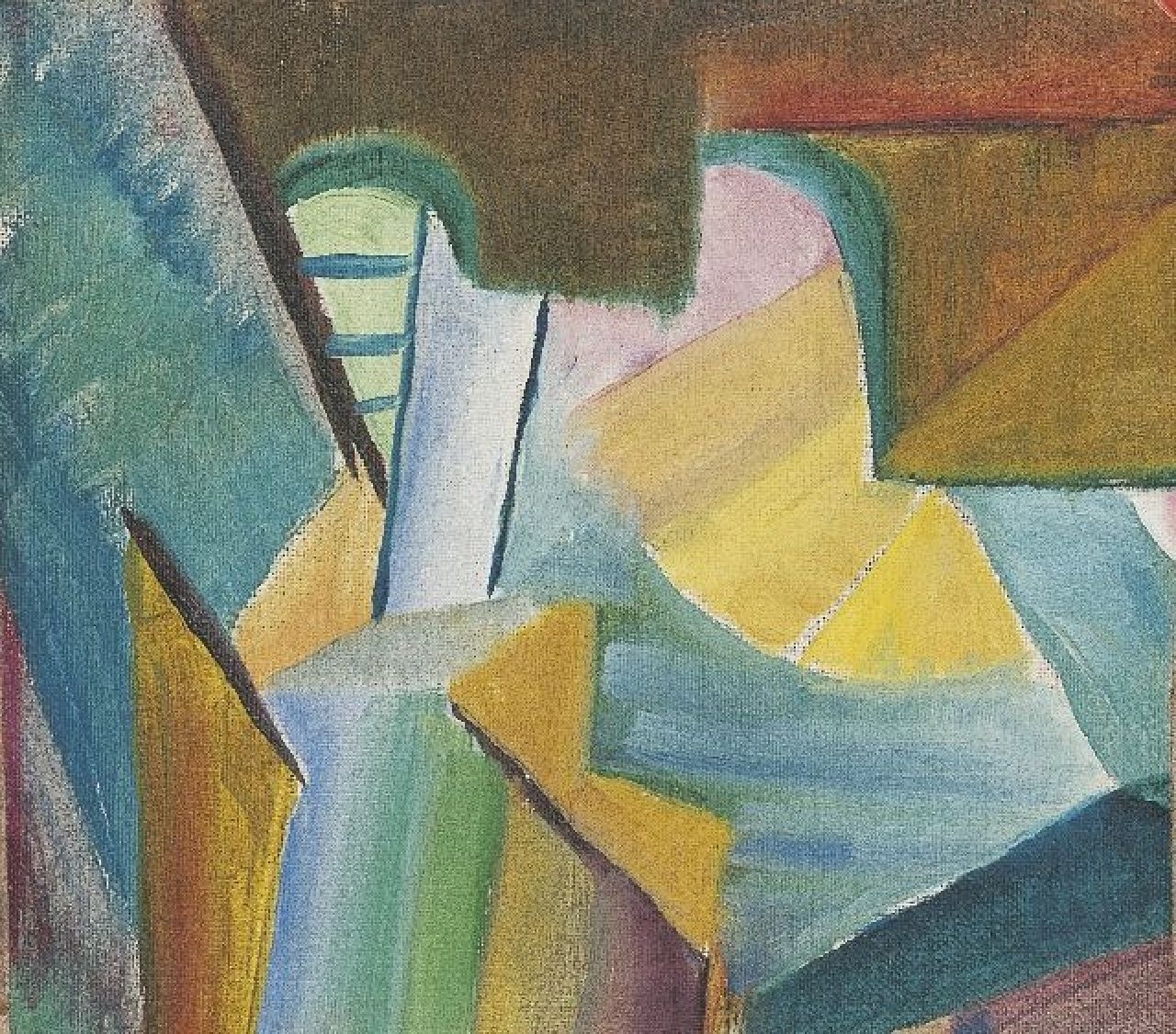 Freundlich O. | Otto Freundlich, Compositie i.o., olieverf op doek 16,4 x 18,7 cm, te dateren 1928 Freundlich O. | Otto Freundlich, Compositie i.o., olieverf op doek 16,4 x 18,7 cm, te dateren 1928