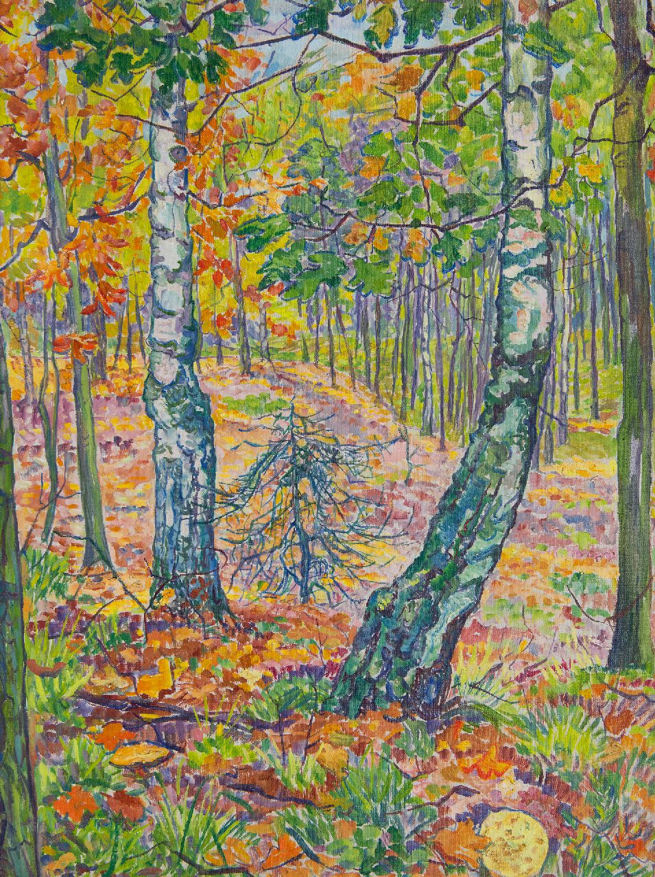 Pijpers E.E. | 'Edith' Elizabeth Pijpers, Herfstbos, olieverf op doek 60,2 x 45,3 cm Pijpers E.E. | 'Edith' Elizabeth Pijpers, Herfstbos, olieverf op doek 60,2 x 45,3 cm