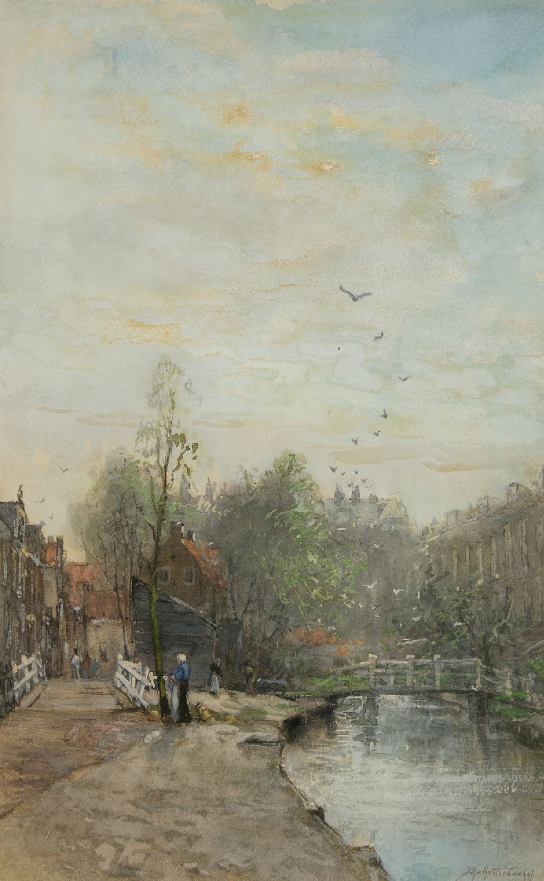 Mastenbroek J.H. van | Johan Hendrik van Mastenbroek | Aquarellen en tekeningen te koop aangeboden | Dorpsgezicht, aquarel op papier 51,0 x 32,2 cm, gesigneerd rechtsonder en gedateerd '97 Mastenbroek J.H. van | Johan Hendrik van Mastenbroek | Aquarellen en tekeningen te koop aangeboden | Dorpsgezicht, aquarel op papier 51,0 x 32,2 cm, gesigneerd rechtsonder en gedateerd '97