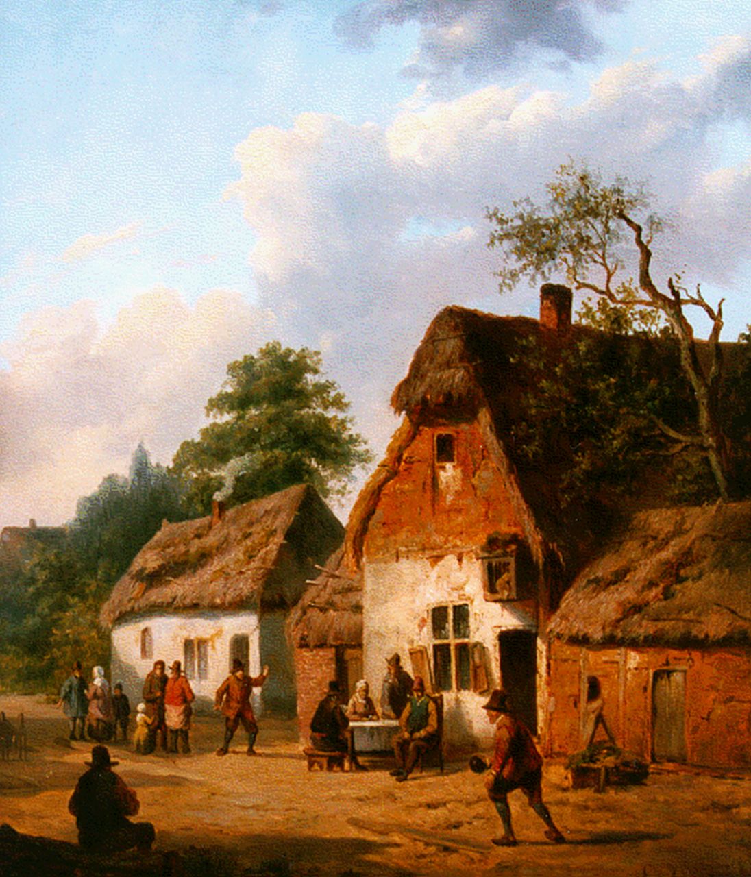 Venneman C. | Charles Venneman, Het kegelen, olieverf op paneel 41,3 x 35,0 cm, gesigneerd rechtsonder Venneman C. | Charles Venneman, Het kegelen, olieverf op paneel 41,3 x 35,0 cm, gesigneerd rechtsonder