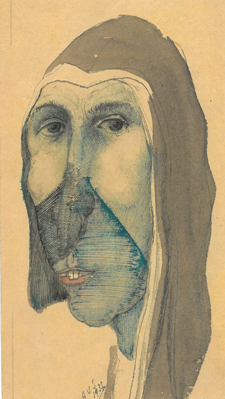 Schnell G. van | Gabriel van Schnell | Aquarellen en tekeningen te koop aangeboden | Langharige vrouw, inkt, pen en aquarel op papier 15,9 x 9,0 cm, gesigneerd linksonder met initialen en gedateerd 1932, zonder lijst Schnell G. van | Gabriel van Schnell | Aquarellen en tekeningen te koop aangeboden | Langharige vrouw, inkt, pen en aquarel op papier 15,9 x 9,0 cm, gesigneerd linksonder met initialen en gedateerd 1932, zonder lijst