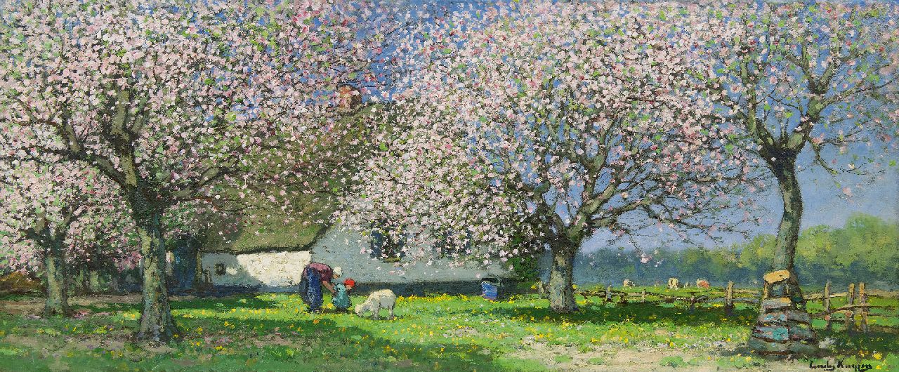 Kuijpers C.  | Cornelis Kuijpers, Voorjaar, olieverf op doek 41,3 x 96,3 cm, gesigneerd rechtsonder