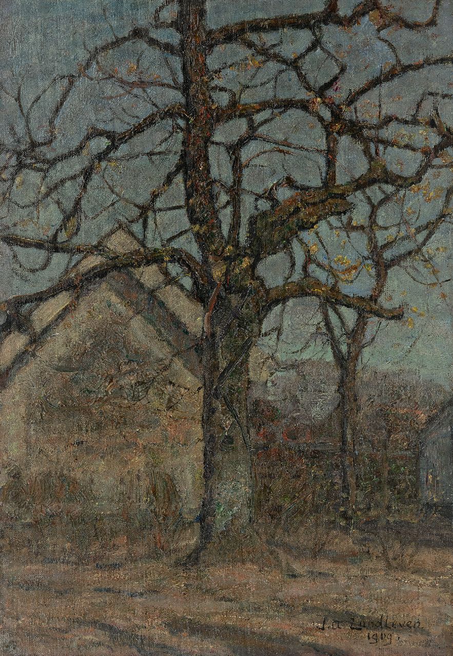 Zandleven J.A. | Jan Adam Zandleven | Schilderijen te koop aangeboden | Boom, olieverf op doek op board 50,5 x 35,5 cm, gesigneerd rechtsonder en gedateerd 1909 Zandleven J.A. | Jan Adam Zandleven | Schilderijen te koop aangeboden | Boom, olieverf op doek op board 50,5 x 35,5 cm, gesigneerd rechtsonder en gedateerd 1909