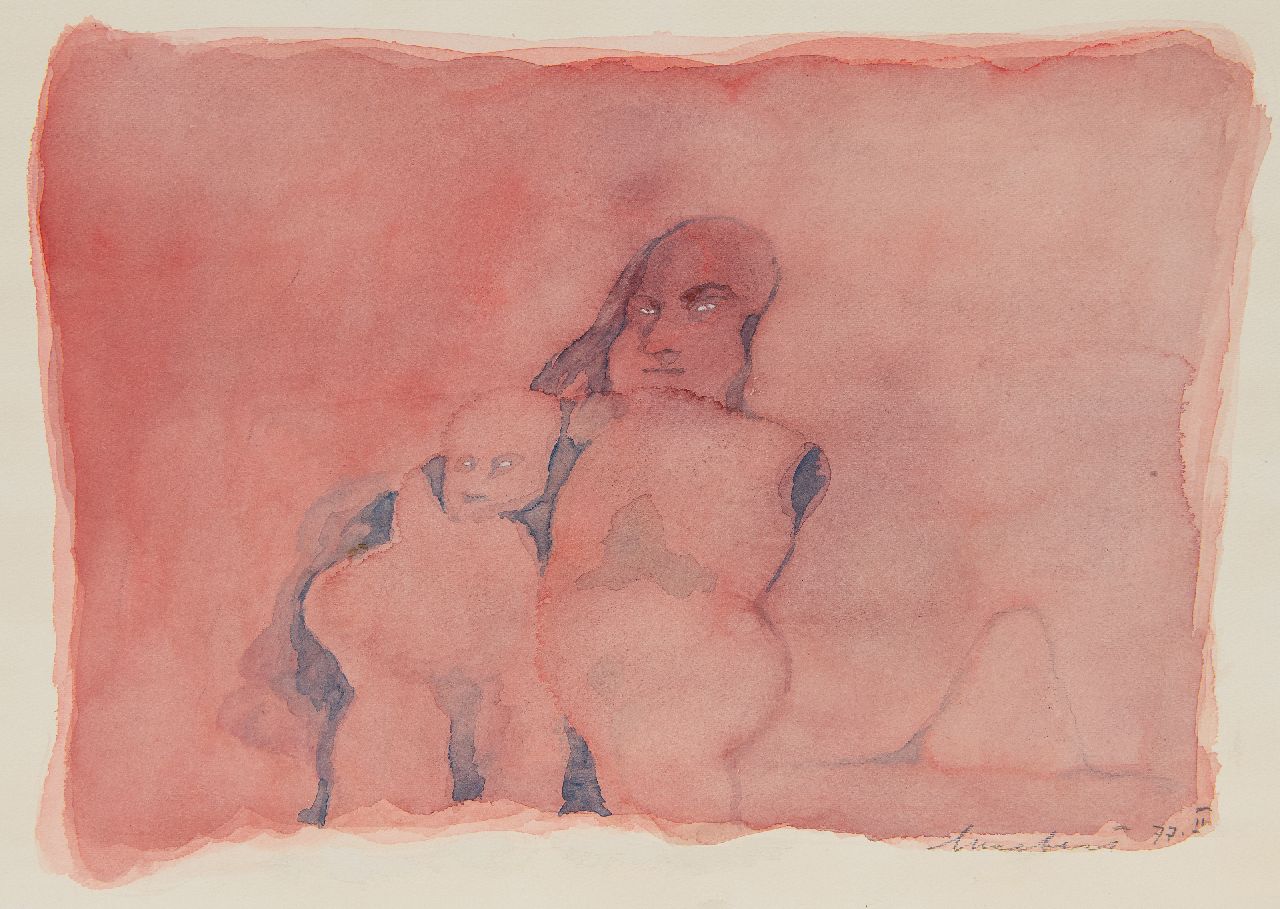 Lucebert (Lubertus Jacobus Swaanswijk) | Lucebert (Lubertus Jacobus Swaanswijk) | Aquarellen en tekeningen te koop aangeboden | Zonder titel, aquarel op papier 24,0 x 33,9 cm, gesigneerd rechtsonder en gedateerd '77 II Lucebert (Lubertus Jacobus Swaanswijk) | Lucebert (Lubertus Jacobus Swaanswijk) | Aquarellen en tekeningen te koop aangeboden | Zonder titel, aquarel op papier 24,0 x 33,9 cm, gesigneerd rechtsonder en gedateerd '77 II