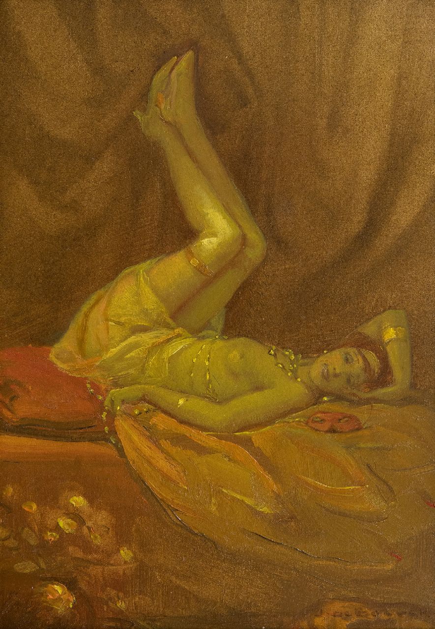 Boever J.F. De | Jan Frans De Boever, Caprice, olieverf op board 40,0 x 32,0 cm, gesigneerd rechtsonder Boever J.F. De | Jan Frans De Boever, Caprice, olieverf op board 40,0 x 32,0 cm, gesigneerd rechtsonder