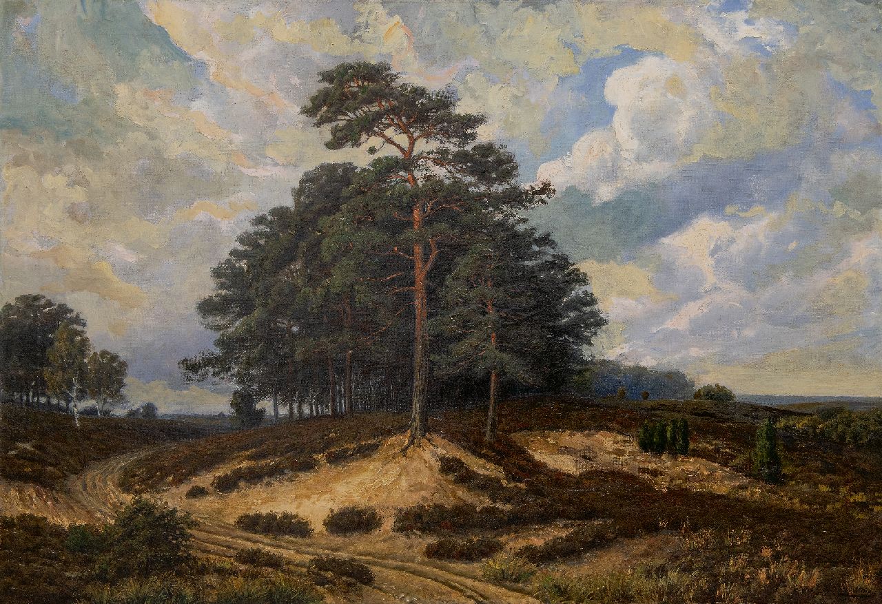 Hanedoes G.  | Gabriël Hanedoes, Heidelandschap, olieverf op doek 67,5 x 95,7 cm, gesigneerd rechtsonder