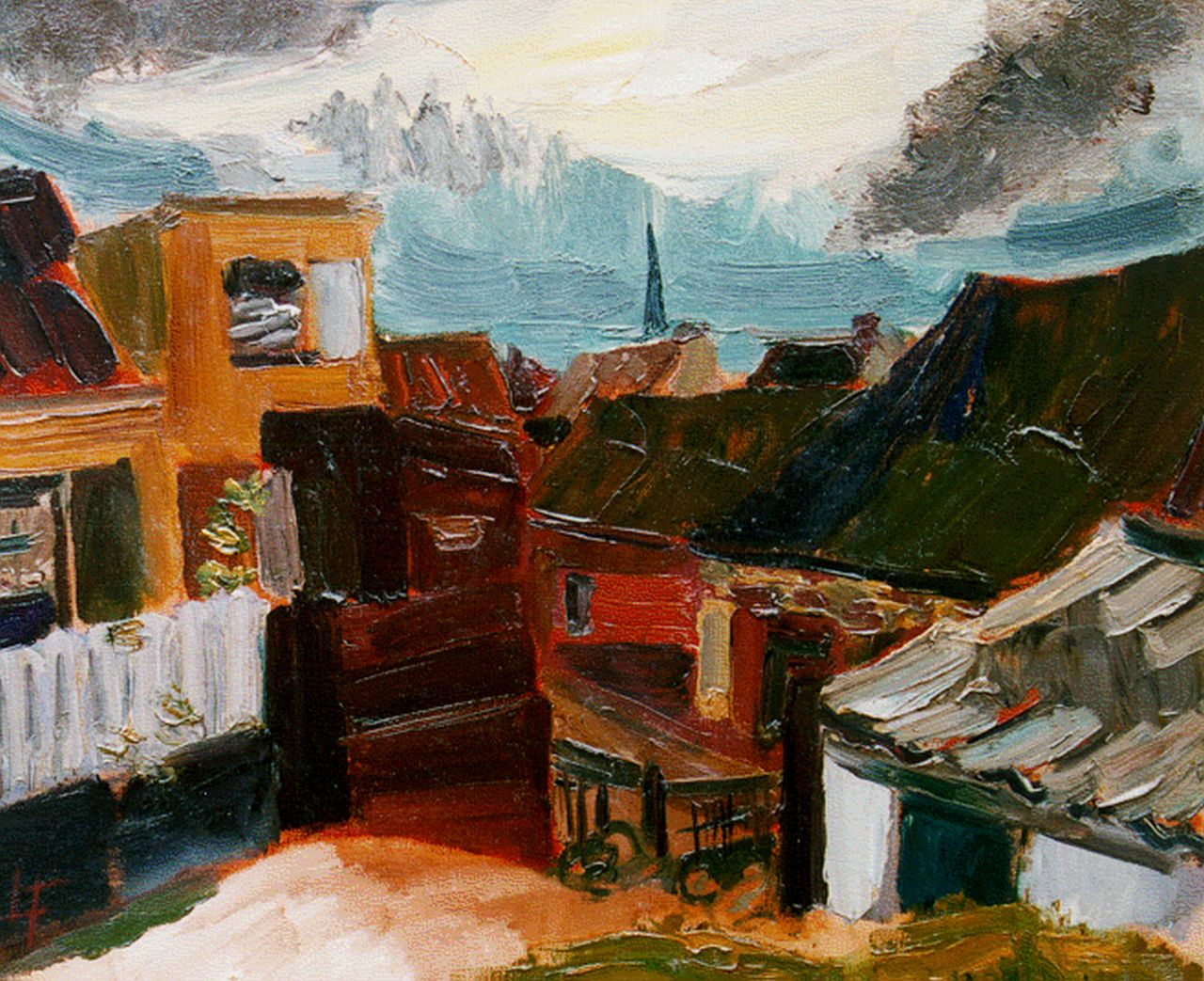 Fauconnier H.V.G. Le | 'Henri' Victor Gabriel Le Fauconnier, Zandvoort, olieverf op doek 46,8 x 55,5 cm, gesigneerd mon linksonder Fauconnier H.V.G. Le | 'Henri' Victor Gabriel Le Fauconnier, Zandvoort, olieverf op doek 46,8 x 55,5 cm, gesigneerd mon linksonder