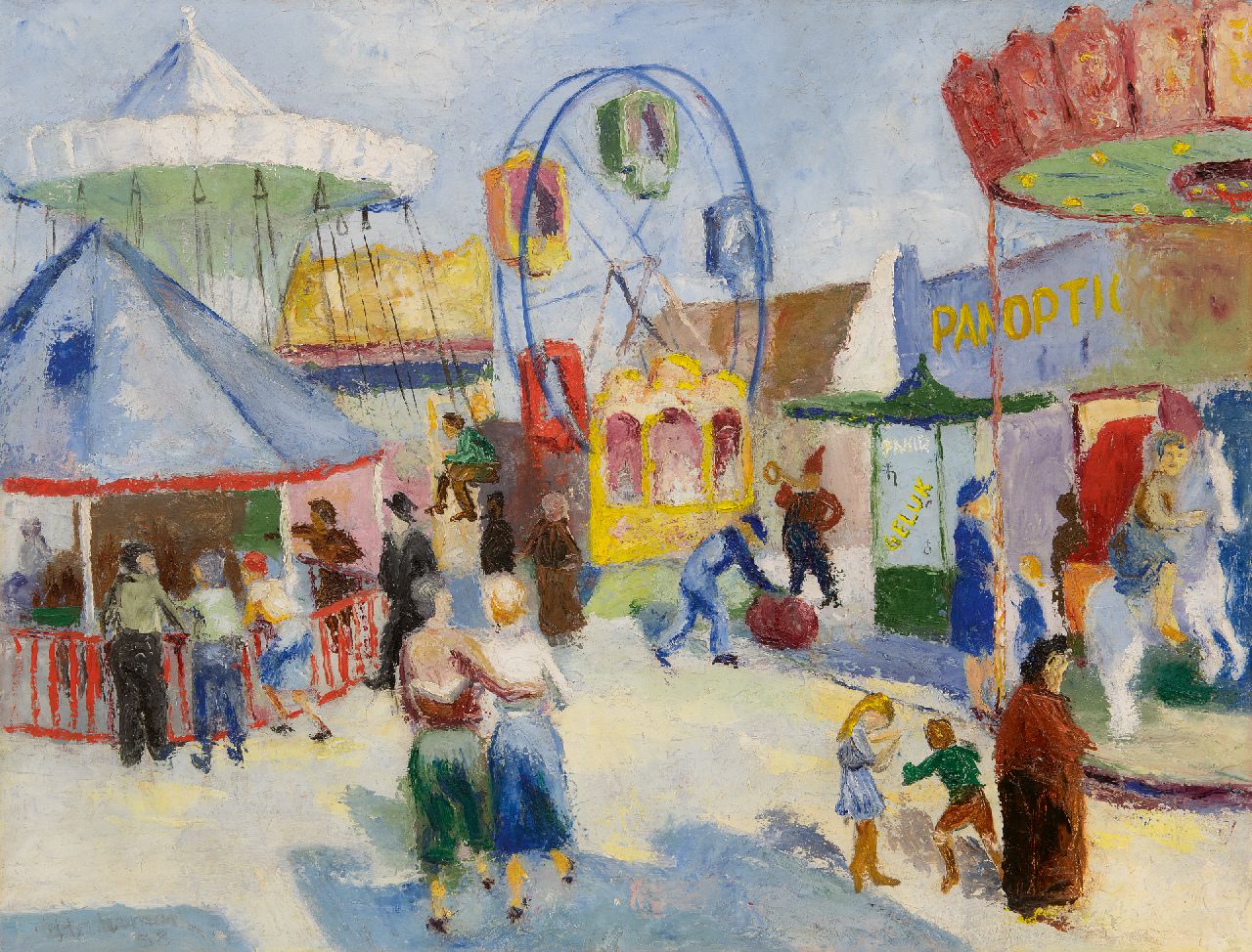 Hesterman F.C.  | F.C. Hesterman | Schilderijen te koop aangeboden | Kermis, olieverf op doek 45,7 x 60,4 cm, gesigneerd linksonder en gedateerd '38