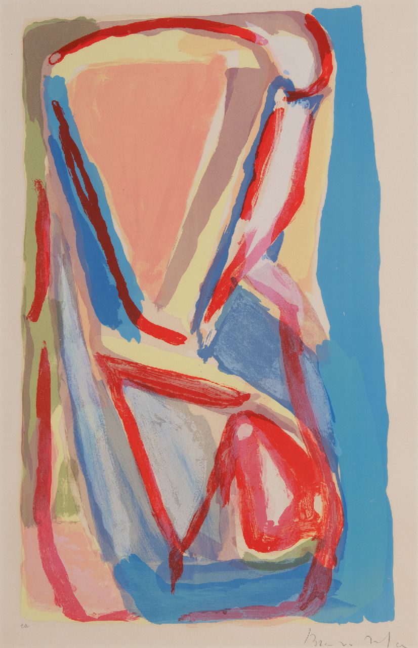 Velde A.G. van | Abraham Gerardus 'Bram' van Velde | Grafiek te koop aangeboden | Zonder titel, litho 68,5 x 44,0 cm, gesigneerd rechtsonder (in potlood) en te dateren 1972, zonder lijst Velde A.G. van | Abraham Gerardus 'Bram' van Velde | Grafiek te koop aangeboden | Zonder titel, litho 68,5 x 44,0 cm, gesigneerd rechtsonder (in potlood) en te dateren 1972, zonder lijst