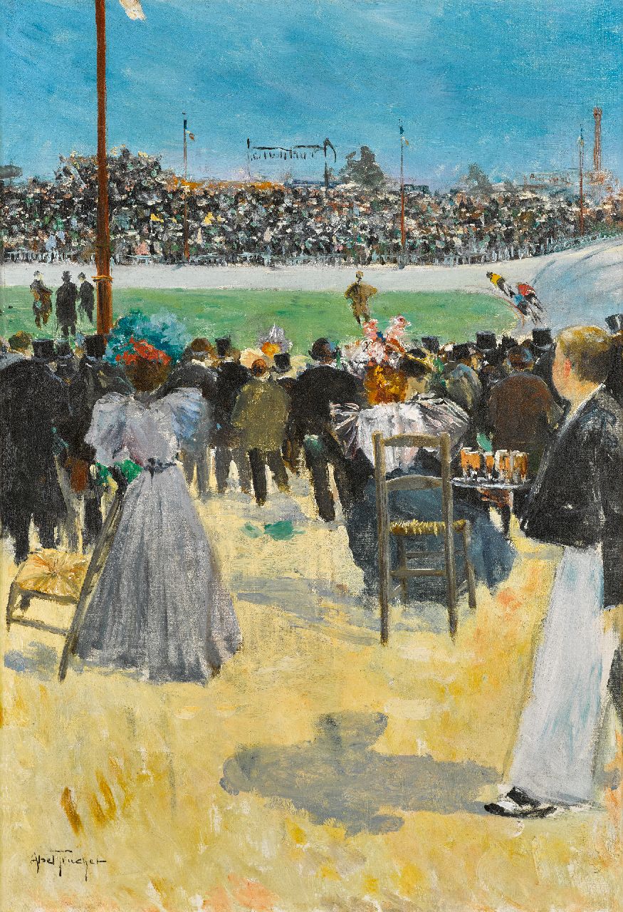 Abel-Truchet L. | Louis Abel-Truchet, Le vélodrome, olieverf op doek 55,2 x 38,6 cm, gesigneerd linksonder Abel-Truchet L. | Louis Abel-Truchet, Le vélodrome, olieverf op doek 55,2 x 38,6 cm, gesigneerd linksonder