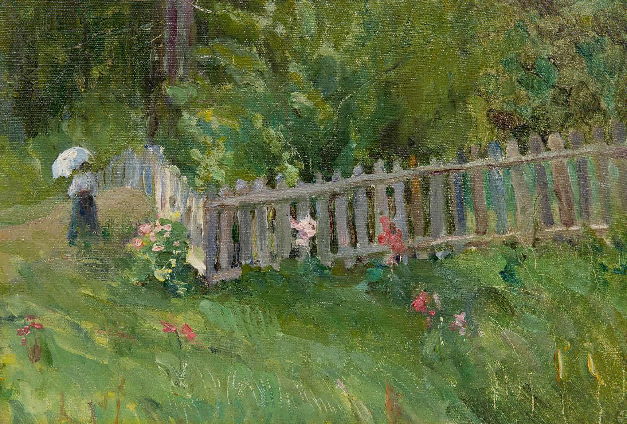 Toussaint F. | Fernand Toussaint | Schilderijen te koop aangeboden | Wandeling in de tuin, olieverf op doek op board 29,3 x 42,3 cm Toussaint F. | Fernand Toussaint | Schilderijen te koop aangeboden | Wandeling in de tuin, olieverf op doek op board 29,3 x 42,3 cm