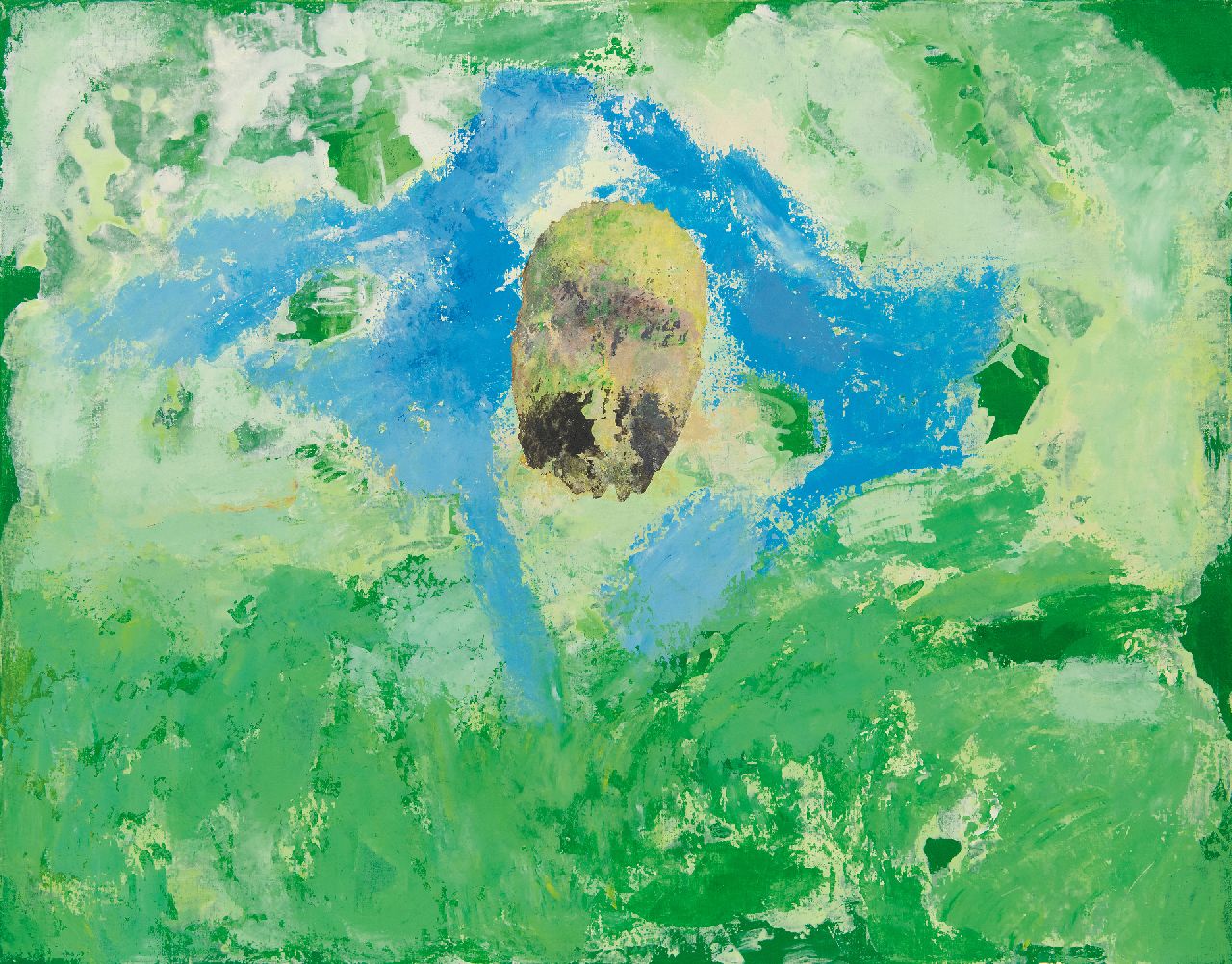 Diederen J. | Jozef 'Jef' Diederen | Schilderijen te koop aangeboden | Cézanne II, acryl op doek 78,1 x 100,0 cm, gesigneerd verso en verso gedateerd '90 Diederen J. | Jozef 'Jef' Diederen | Schilderijen te koop aangeboden | Cézanne II, acryl op doek 78,1 x 100,0 cm, gesigneerd verso en verso gedateerd '90